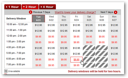 riverside grocery delivery 2 hour window